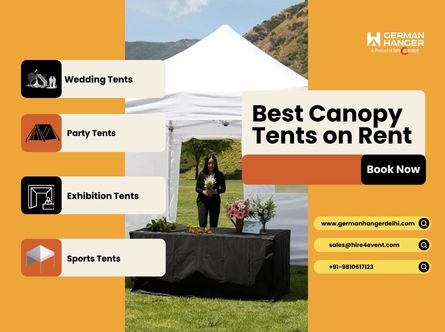 Best Canopy Tents on Rent by German Hanger Delhi