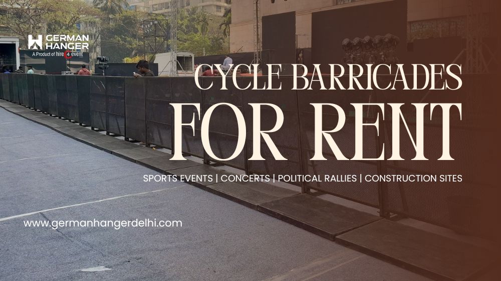 Cycle Barricade on Rent for Events Cycle Barricade on Rent for Events