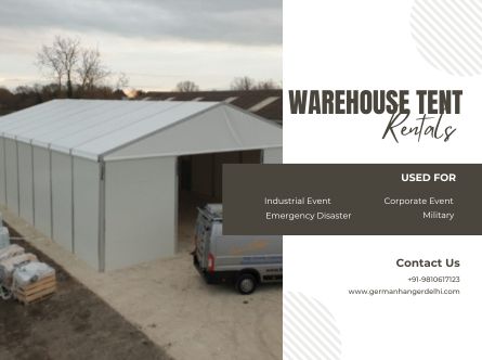 German Hanger Warehouse Tents on Rent in All India German Hanger Warehouse Tents on Rent in All India