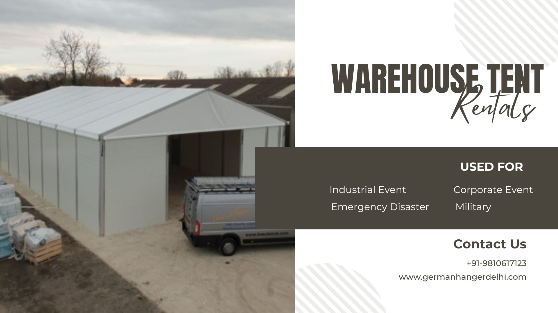 German Hanger Warehouse Tents on Rent  German Hanger Warehouse Tents on Rent