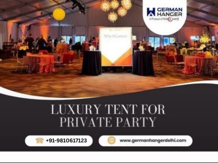 Luxury German Hanger Tents for Private Parties Luxury German Hanger Tents for Private Parties