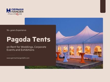 Pagoda Tents on Rent for Weddings, Corporate Events and Exhibitions